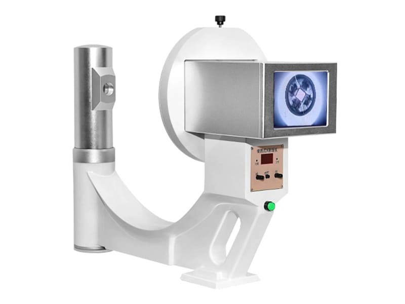 Portable coin-inspection X-ray system with viewing screen