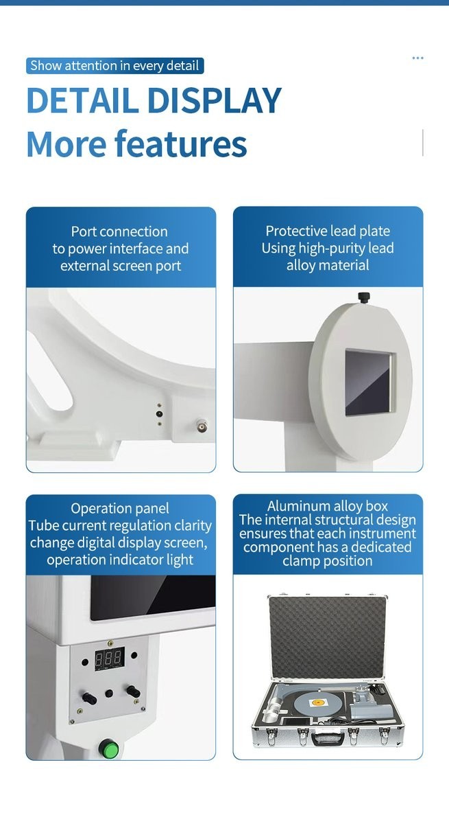 Portable X-ray instrument controls and connection details