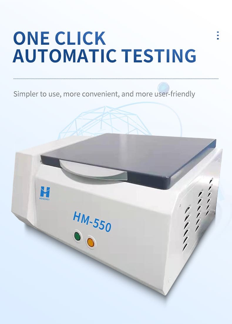 HM-550 XRF automatic-test feature illustration